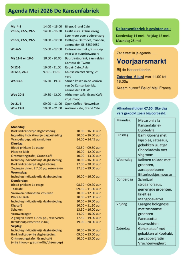 Agenda mei 2026