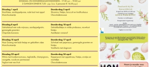 Dinsdag en donderdagavondmenus mei 2025